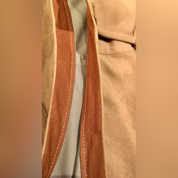 MCM front zip jumper-brown ultrasuede midi shift. 1970 retro/mod/hip. Size 8 EUC - Picture 8 of 12